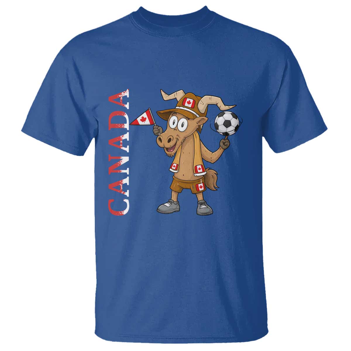 Proud Canada Soccer Moose T Shirt Canadian Football Fan