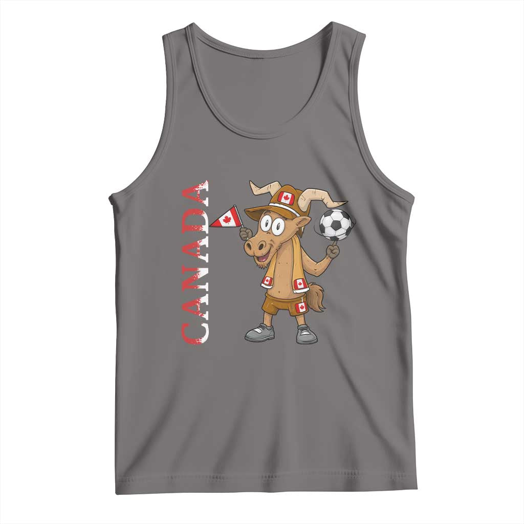 Proud Canada Soccer Moose Tank Top Canadian Football Fan