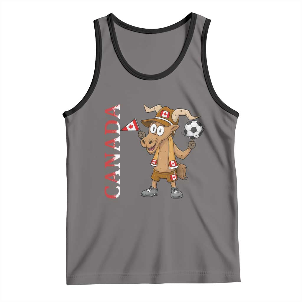 Proud Canada Soccer Moose Tank Top Canadian Football Fan