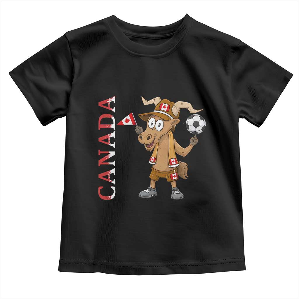 Proud Canada Soccer Moose Toddler T Shirt Canadian Football Fan