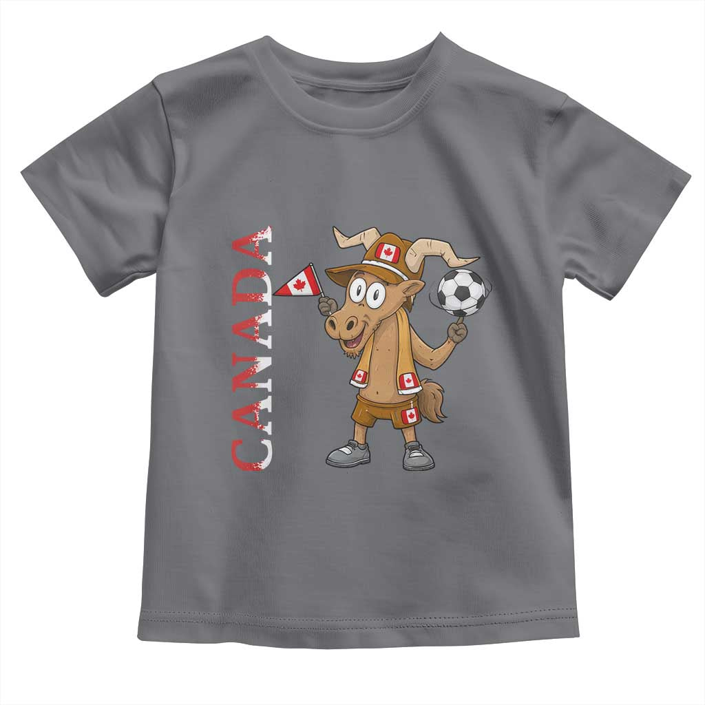 Proud Canada Soccer Moose Toddler T Shirt Canadian Football Fan