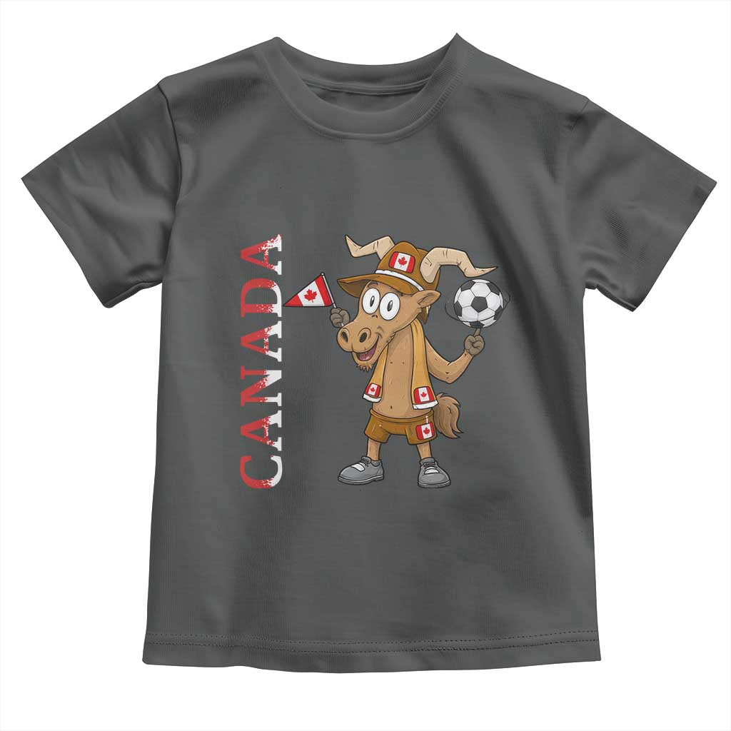 Proud Canada Soccer Moose Toddler T Shirt Canadian Football Fan