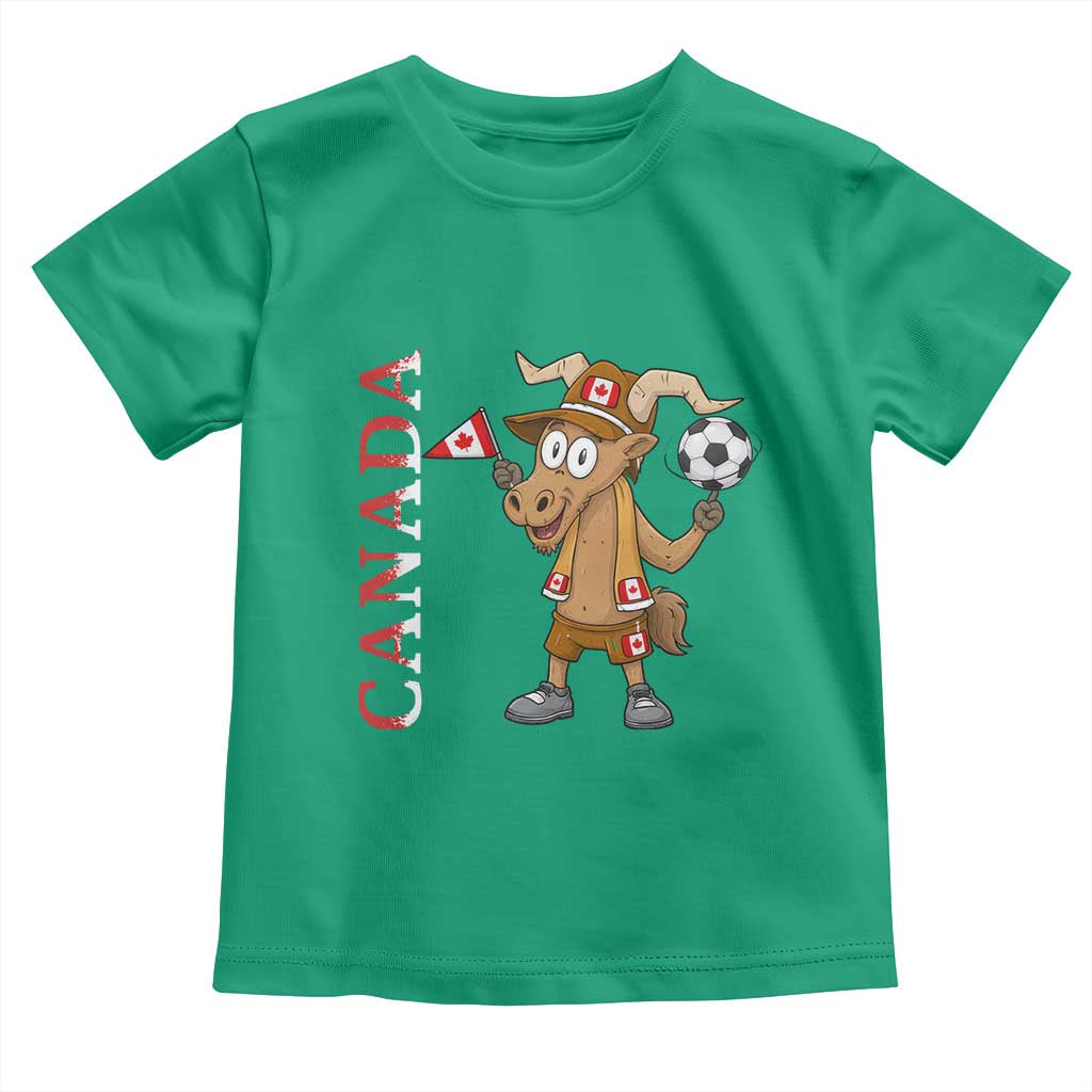 Proud Canada Soccer Moose Toddler T Shirt Canadian Football Fan