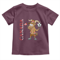 Proud Canada Soccer Moose Toddler T Shirt Canadian Football Fan