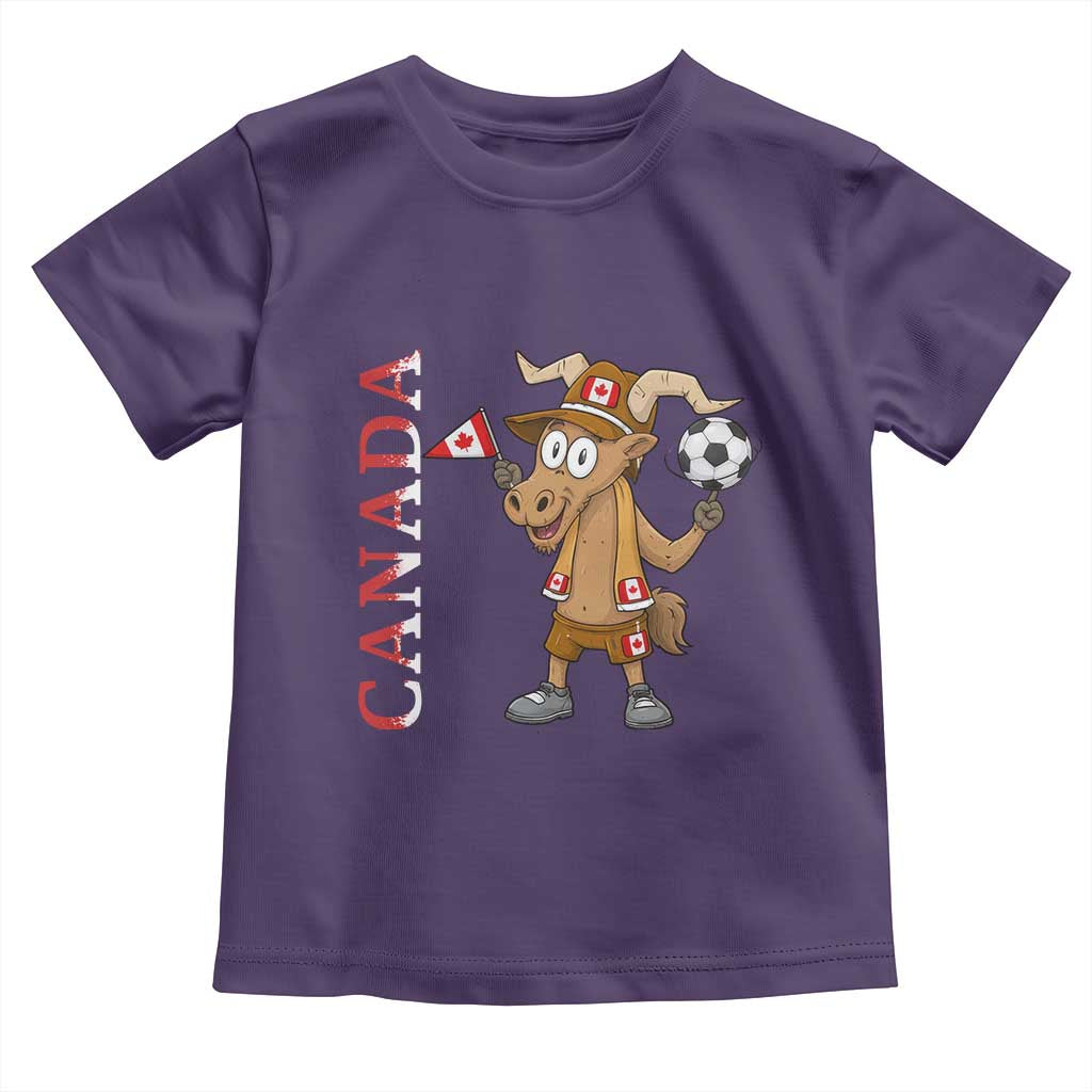 Proud Canada Soccer Moose Toddler T Shirt Canadian Football Fan
