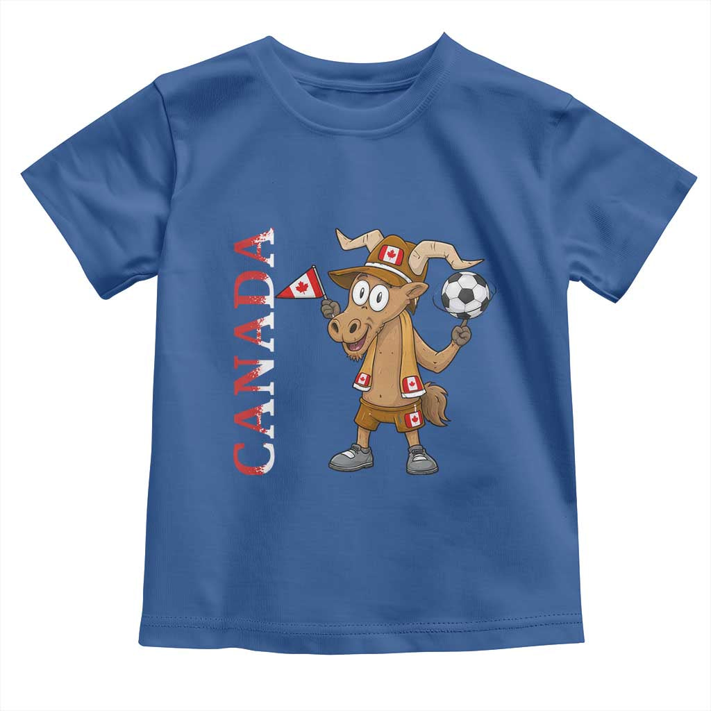 Proud Canada Soccer Moose Toddler T Shirt Canadian Football Fan