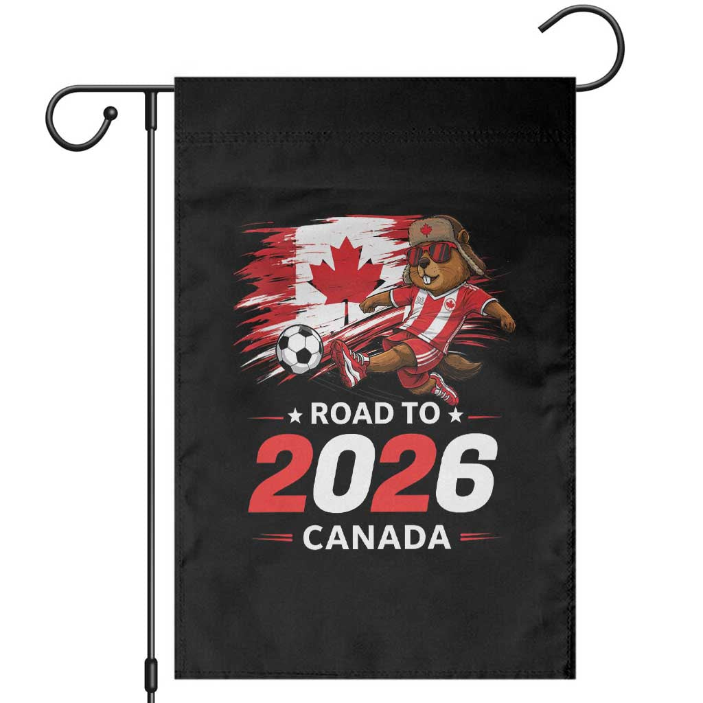 Proud Canada Soccer Beaver Garden Flag Road To 2026