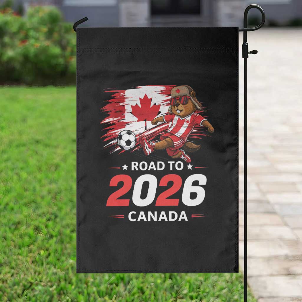Proud Canada Soccer Beaver Garden Flag Road To 2026