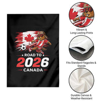 Proud Canada Soccer Beaver Garden Flag Road To 2026