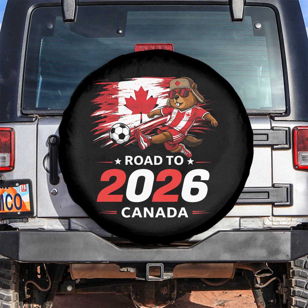 Proud Canada Soccer Beaver Spare Tire Cover Road To 2026