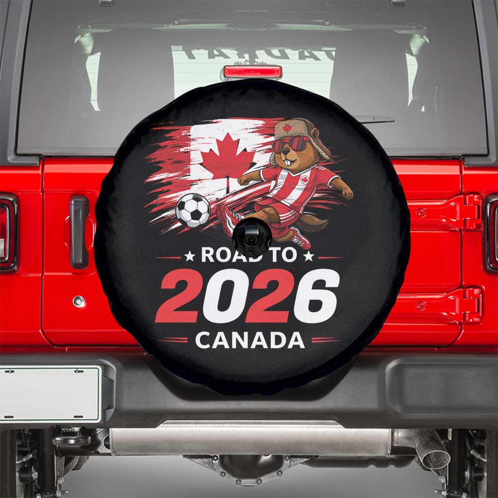 Proud Canada Soccer Beaver Spare Tire Cover Road To 2026