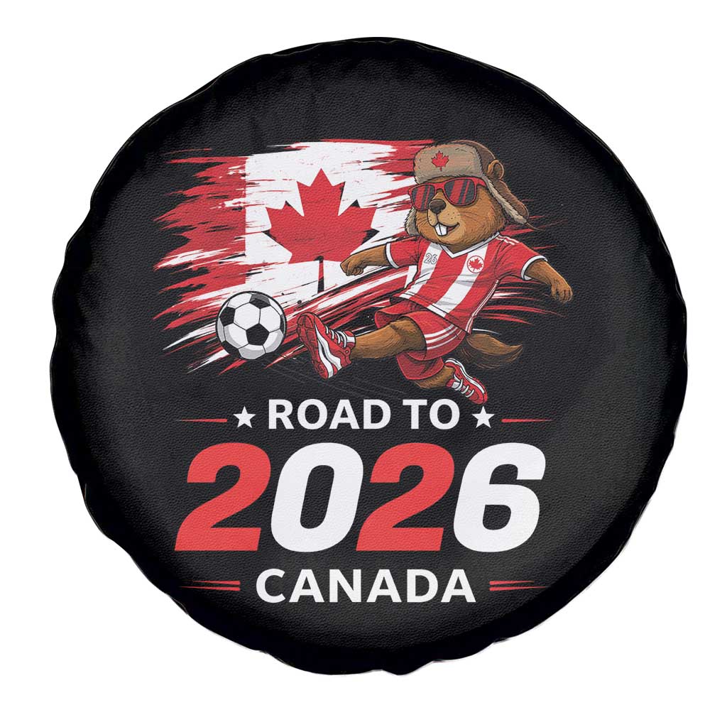 Proud Canada Soccer Beaver Spare Tire Cover Road To 2026