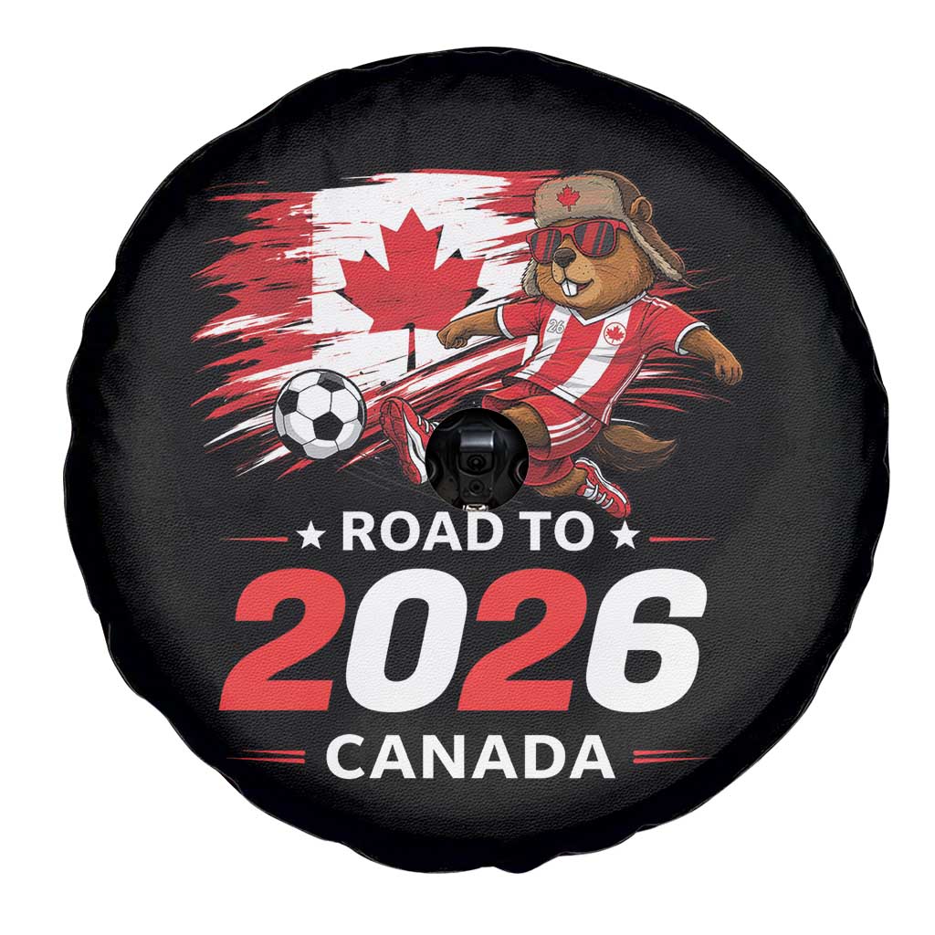 Proud Canada Soccer Beaver Spare Tire Cover Road To 2026