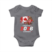 Proud Canada Soccer Beaver Baby Onesie Road To 2026