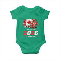 Proud Canada Soccer Beaver Baby Onesie Road To 2026
