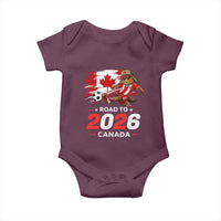 Proud Canada Soccer Beaver Baby Onesie Road To 2026