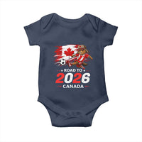 Proud Canada Soccer Beaver Baby Onesie Road To 2026