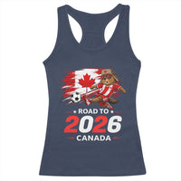 Proud Canada Soccer Beaver Racerback Tank Top Road To 2026