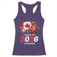 Proud Canada Soccer Beaver Racerback Tank Top Road To 2026