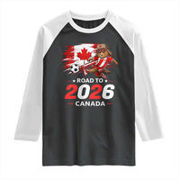 Proud Canada Soccer Beaver Raglan Shirt Road To 2026