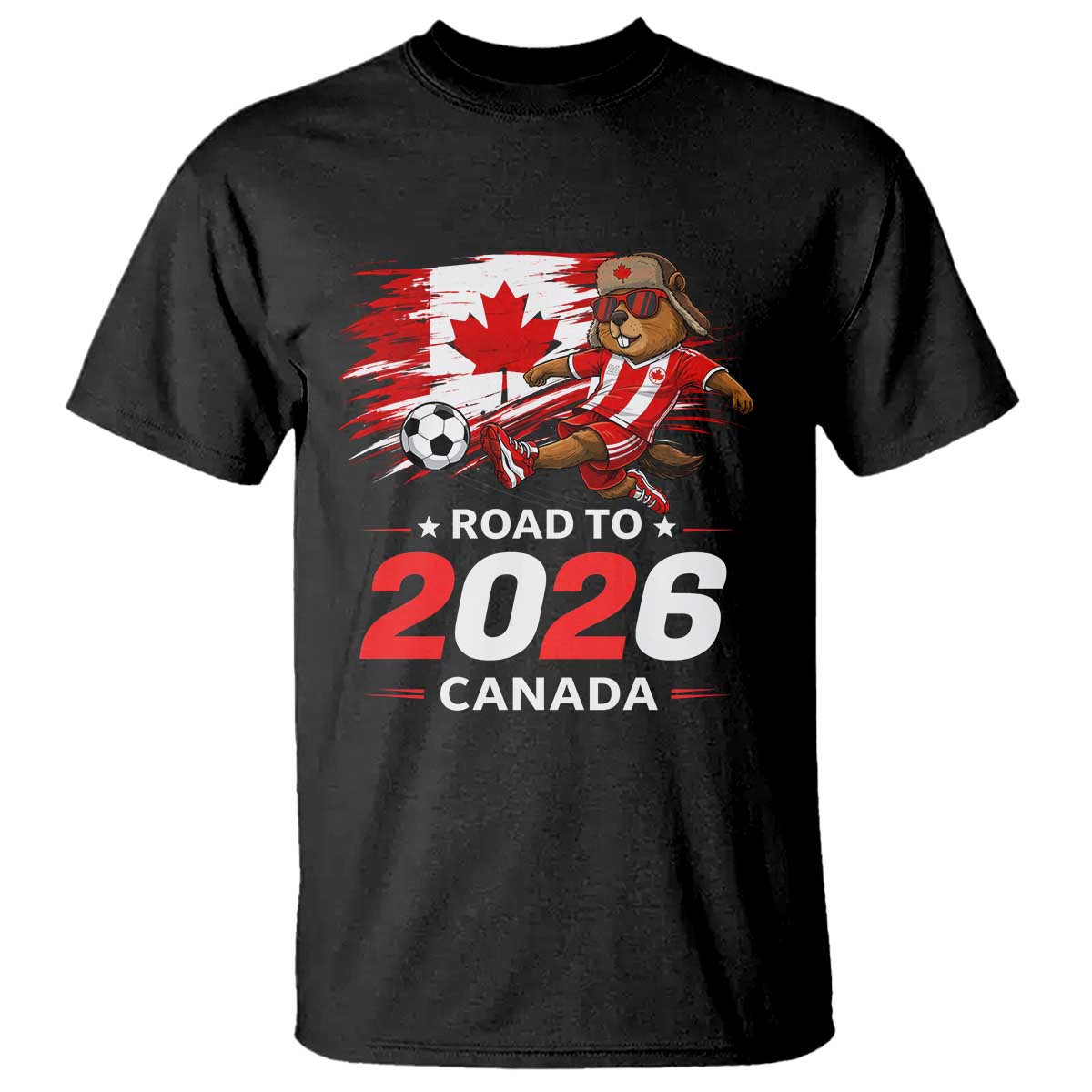 Proud Canada Soccer Beaver T Shirt Road To 2026
