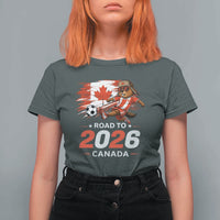 Proud Canada Soccer Beaver T Shirt For Women Road To 2026