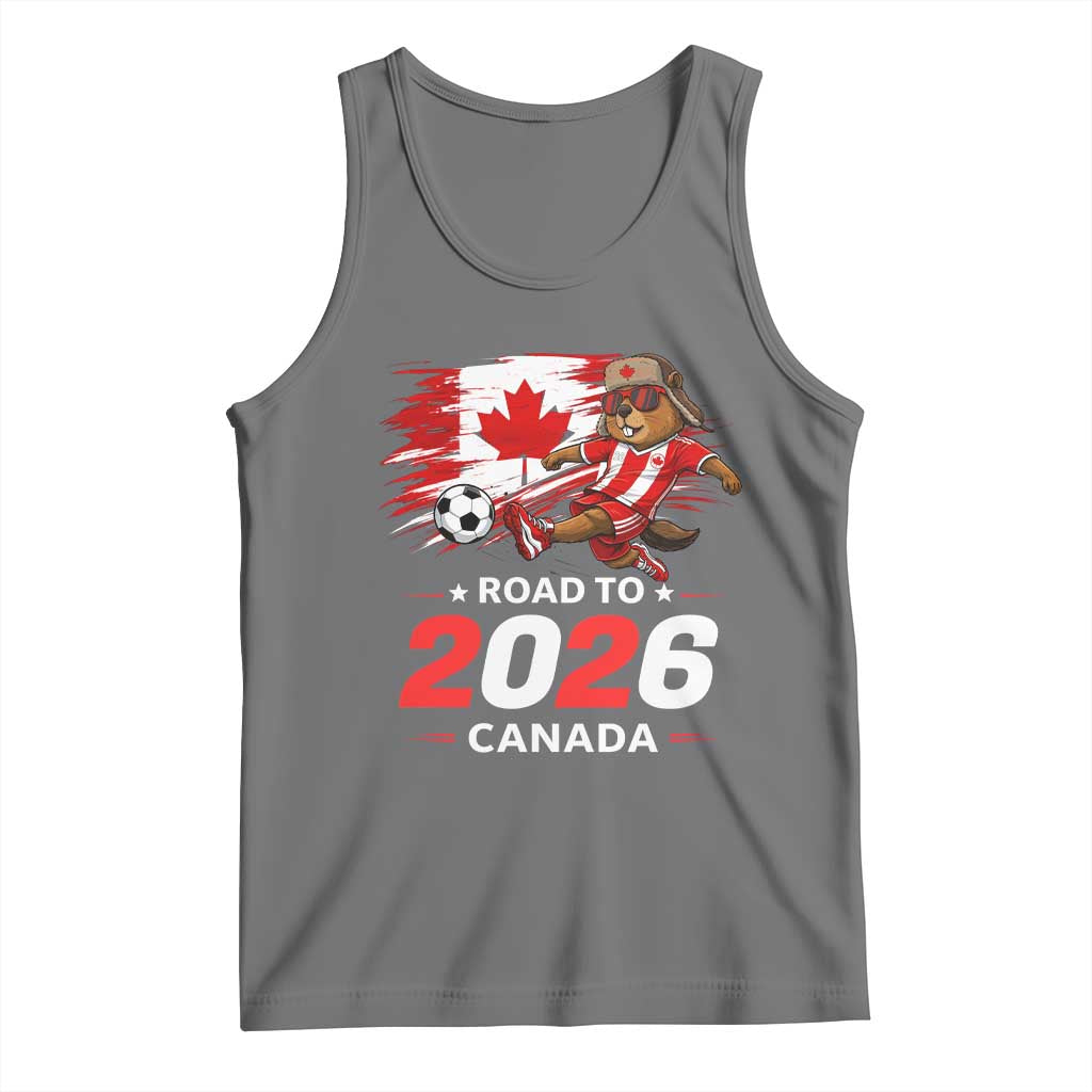 Proud Canada Soccer Beaver Tank Top Road To 2026