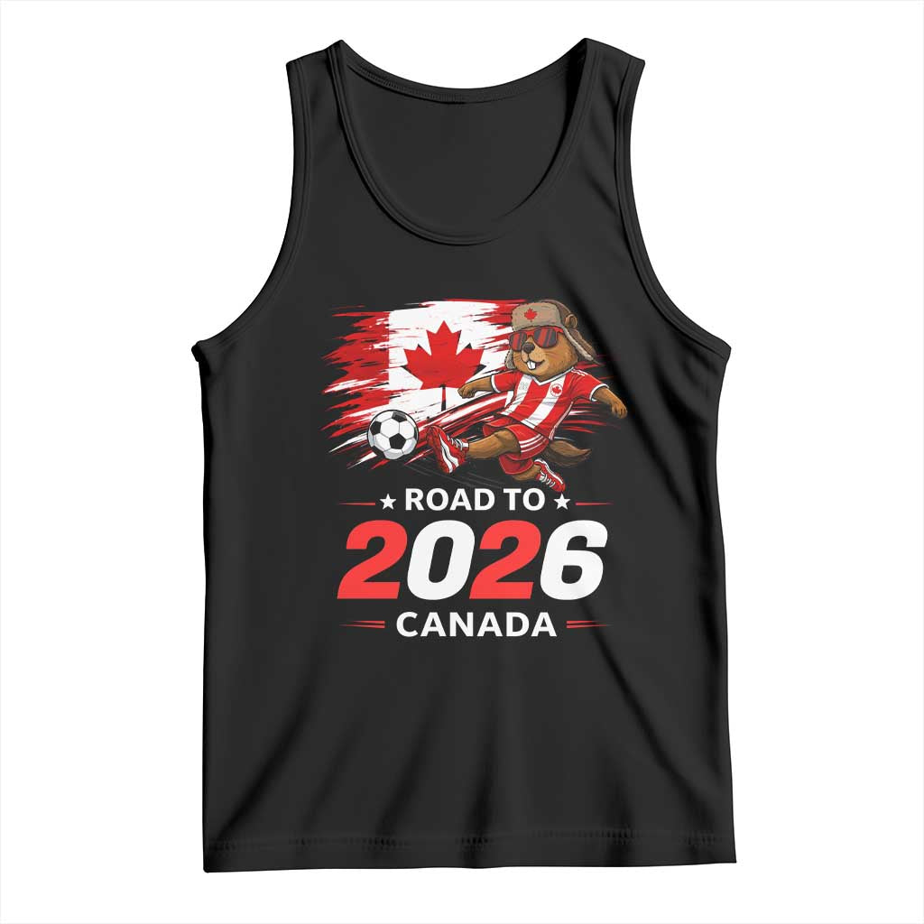 Proud Canada Soccer Beaver Tank Top Road To 2026