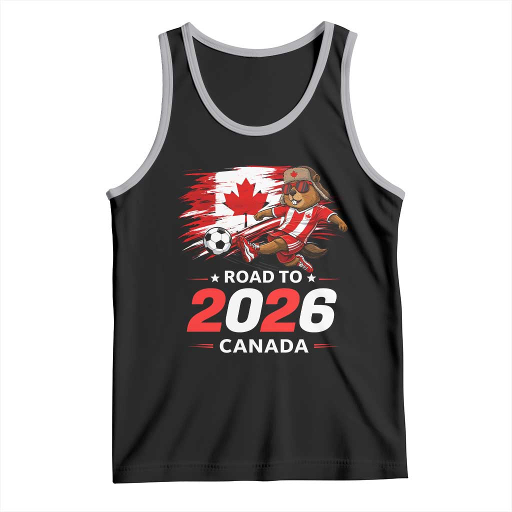 Proud Canada Soccer Beaver Tank Top Road To 2026