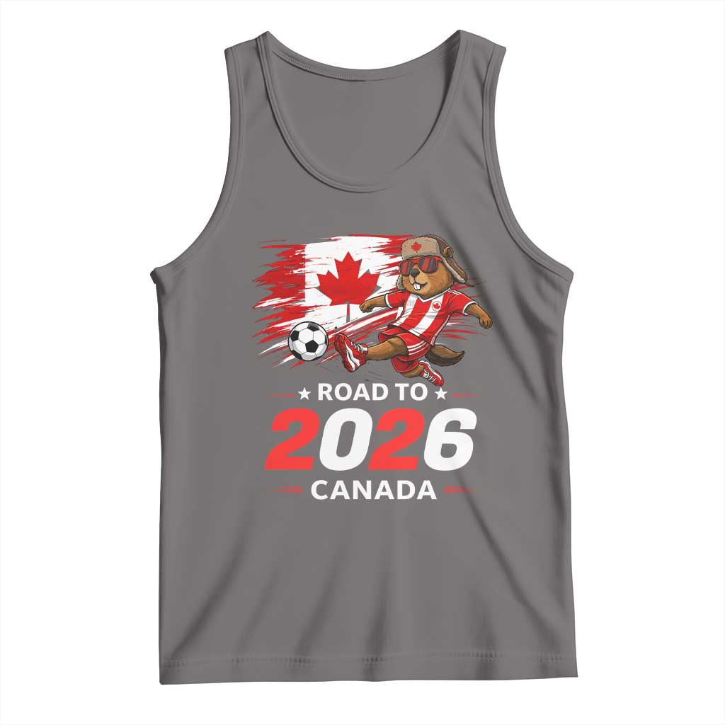 Proud Canada Soccer Beaver Tank Top Road To 2026