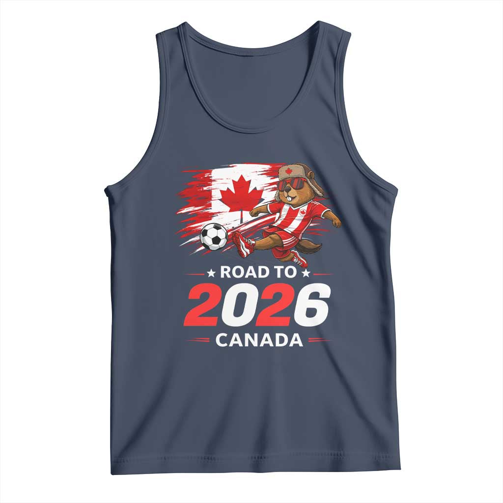 Proud Canada Soccer Beaver Tank Top Road To 2026