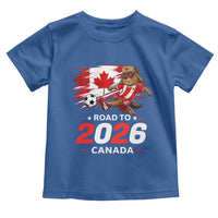 Proud Canada Soccer Beaver Toddler T Shirt Road To 2026