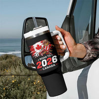 Proud Canada Soccer Beaver Tumbler With Handle Road To 2026