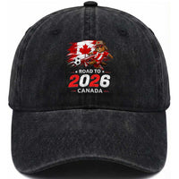Proud Canada Soccer Beaver Washed Cotton Baseball Cap Road To 2026