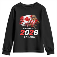Proud Canada Soccer Beaver Youth Sweatshirt Road To 2026