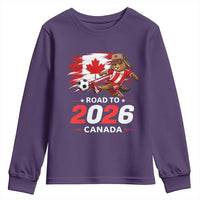 Proud Canada Soccer Beaver Youth Sweatshirt Road To 2026