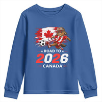 Proud Canada Soccer Beaver Youth Sweatshirt Road To 2026
