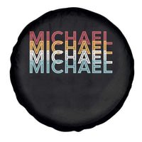 Michael Birthday Gift Spare Tire Cover Vintage Retro Michael Name Typography