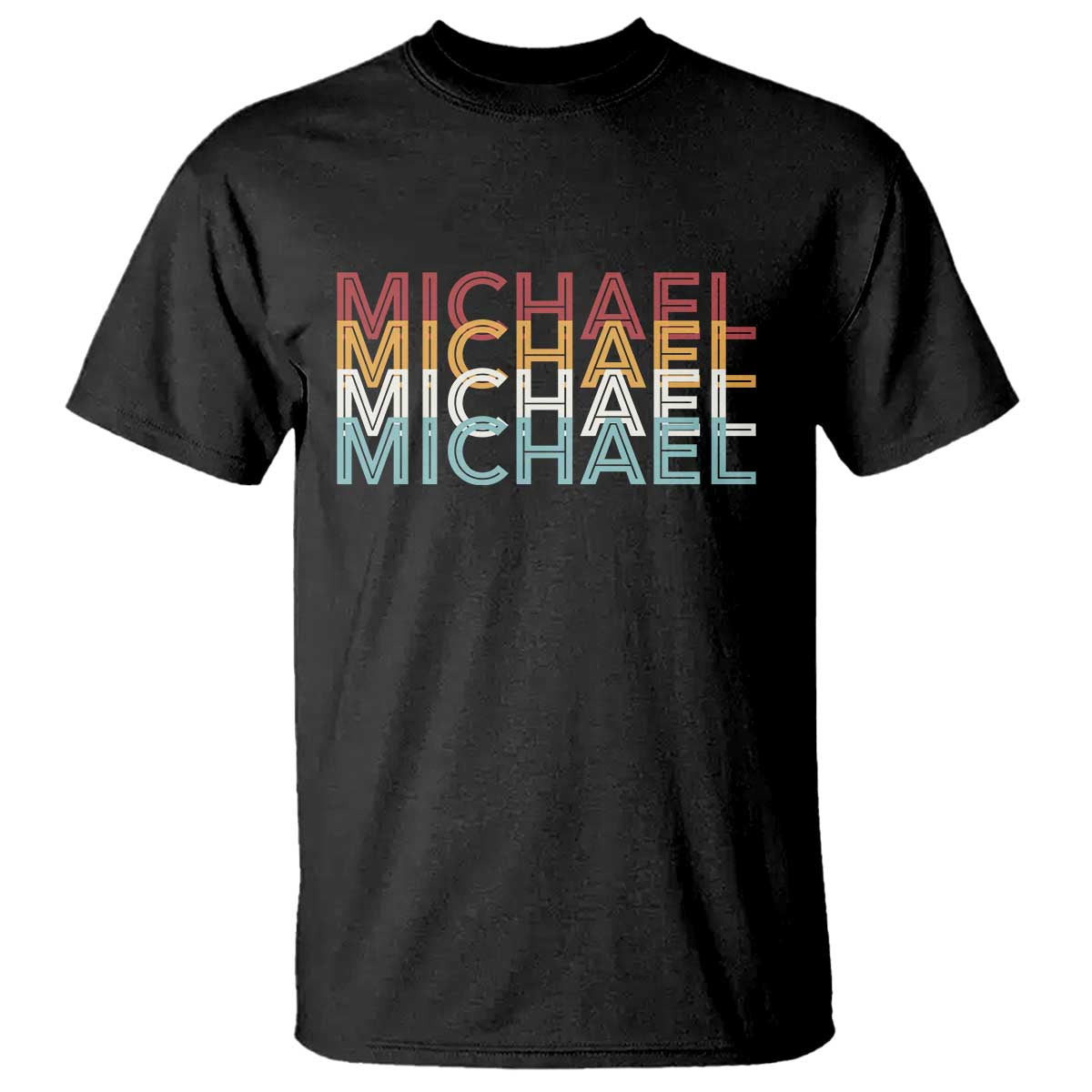 Michael Birthday Gift T Shirt Vintage Retro Michael Name Typography
