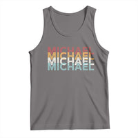 Michael Birthday Gift Tank Top Vintage Retro Michael Name Typography