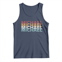Michael Birthday Gift Tank Top Vintage Retro Michael Name Typography