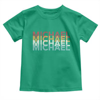 Michael Birthday Gift Toddler T Shirt Vintage Retro Michael Name Typography