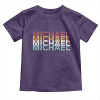 Michael Birthday Gift Toddler T Shirt Vintage Retro Michael Name Typography