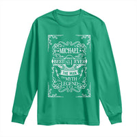 Michael The Man The Myth The Legend Long Sleeve Shirt Vintage Gift For Michael Name