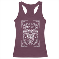 Michael The Man The Myth The Legend Racerback Tank Top Vintage Gift For Michael Name