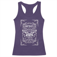 Michael The Man The Myth The Legend Racerback Tank Top Vintage Gift For Michael Name
