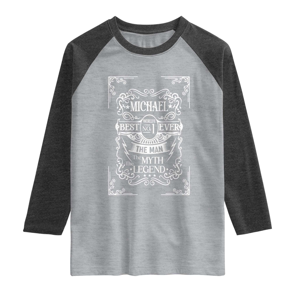 Michael The Man The Myth The Legend Raglan Shirt Vintage Gift For Michael Name