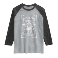 Michael The Man The Myth The Legend Raglan Shirt Vintage Gift For Michael Name