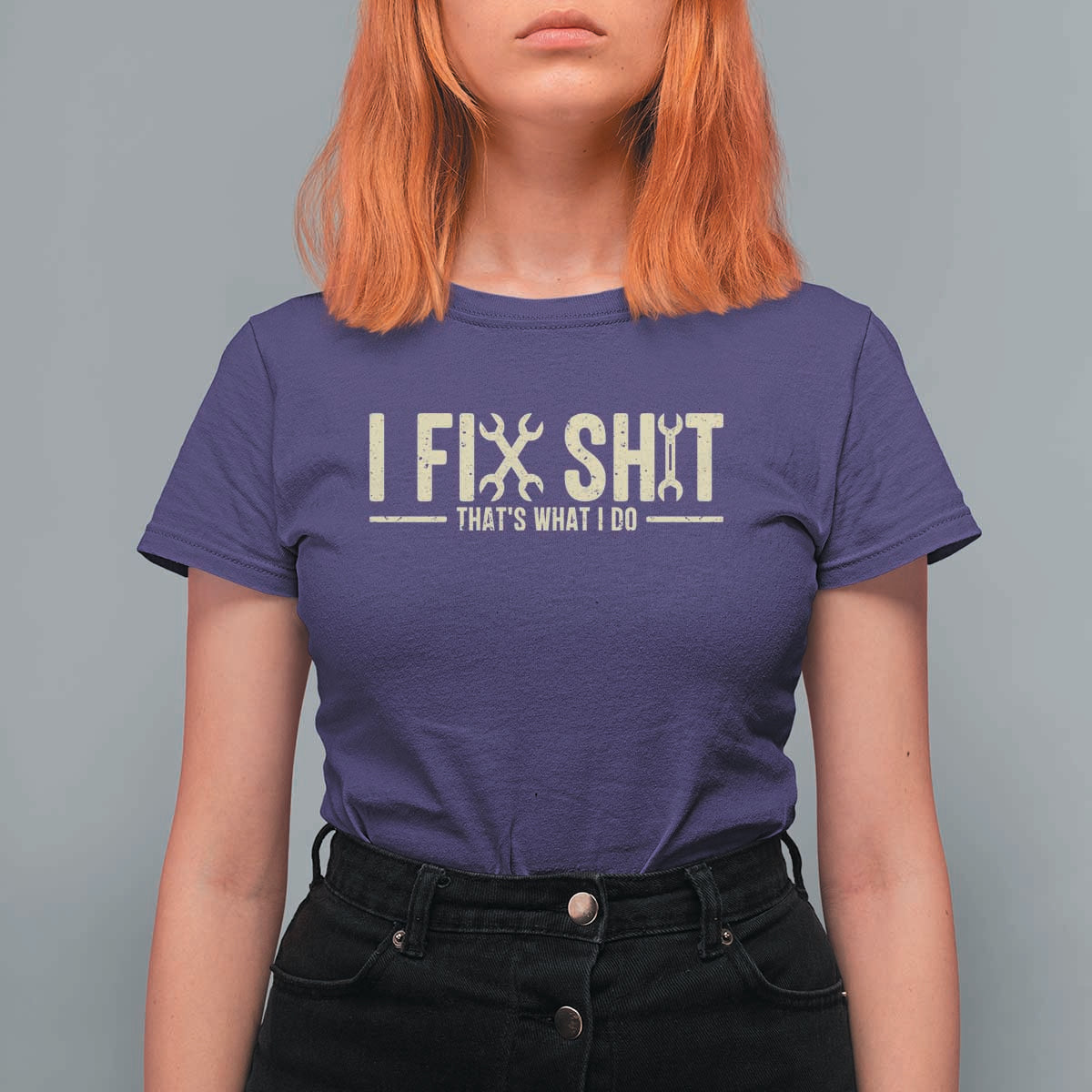 I Fix Shit Thats What I Do T Shirt For Women Funny Handyman Gift