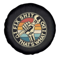 Vintage Skeleton Wrench Graphic Spare Tire Cover I Fix Shit Thats What I Do